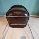 4 Vintage Space Age Chocolate Brown & Chrome Chairs 1970
