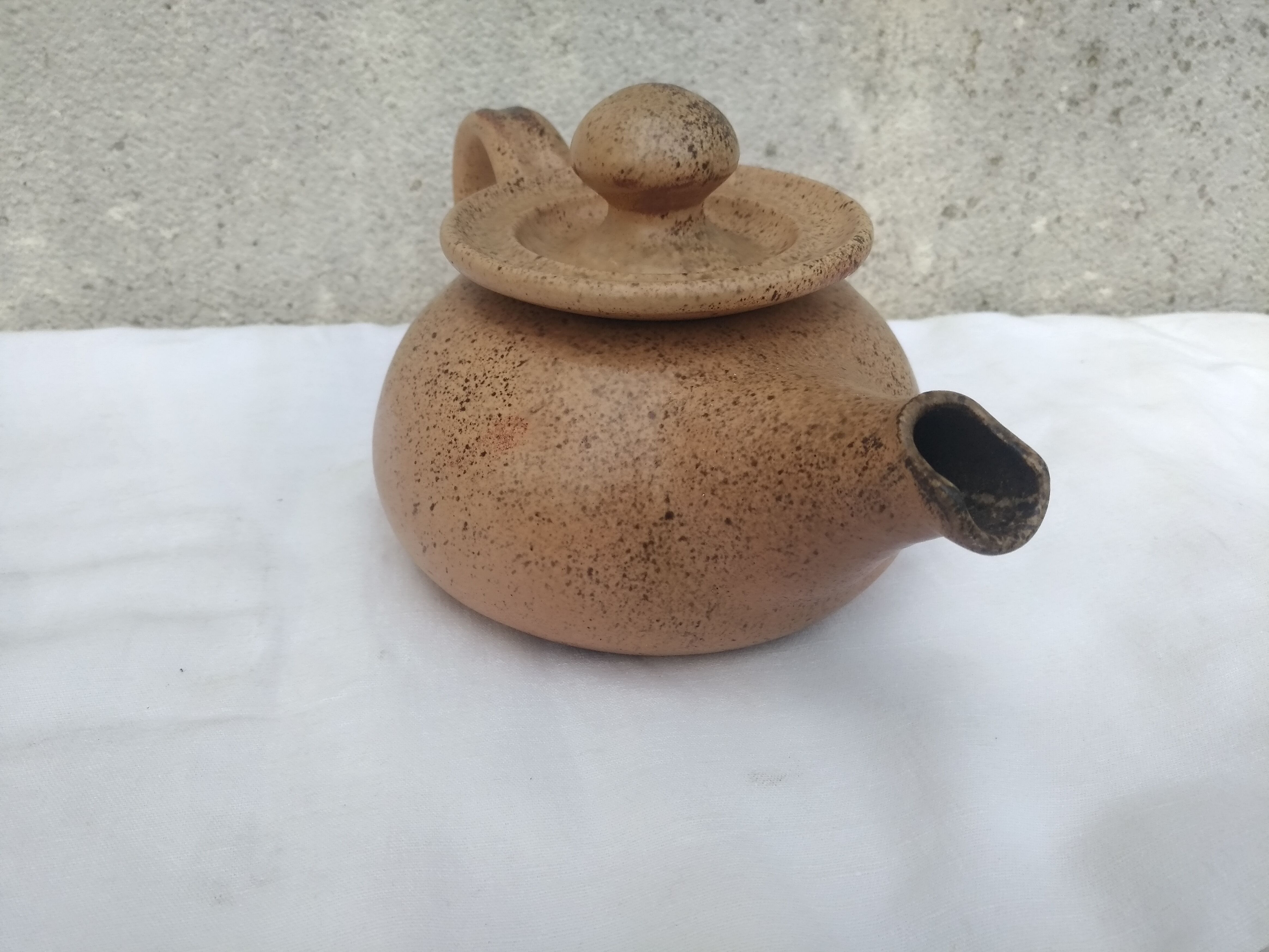 Terracotta teapot