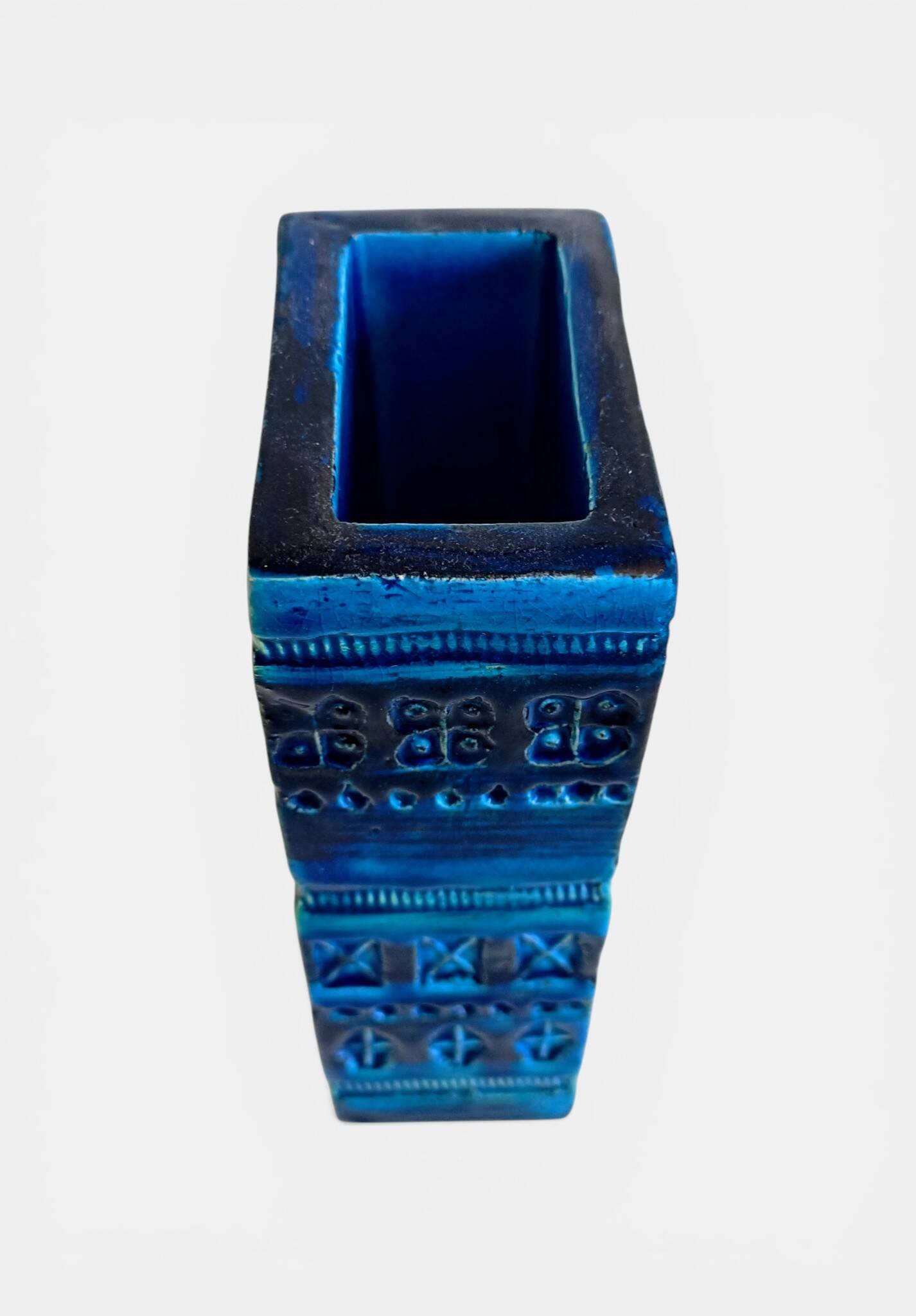 Aldo Londi for Bitossi “Rimini Blu” Etruscan Revival Ceramic Vase, 1960s