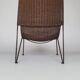 Pair of "Mombasa" rattan and steel armchairs by Pier One
