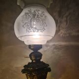 cast iron street lamp ornate side table with 3-tier support Hollywood