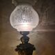 cast iron street lamp ornate side table with 3-tier support Hollywood