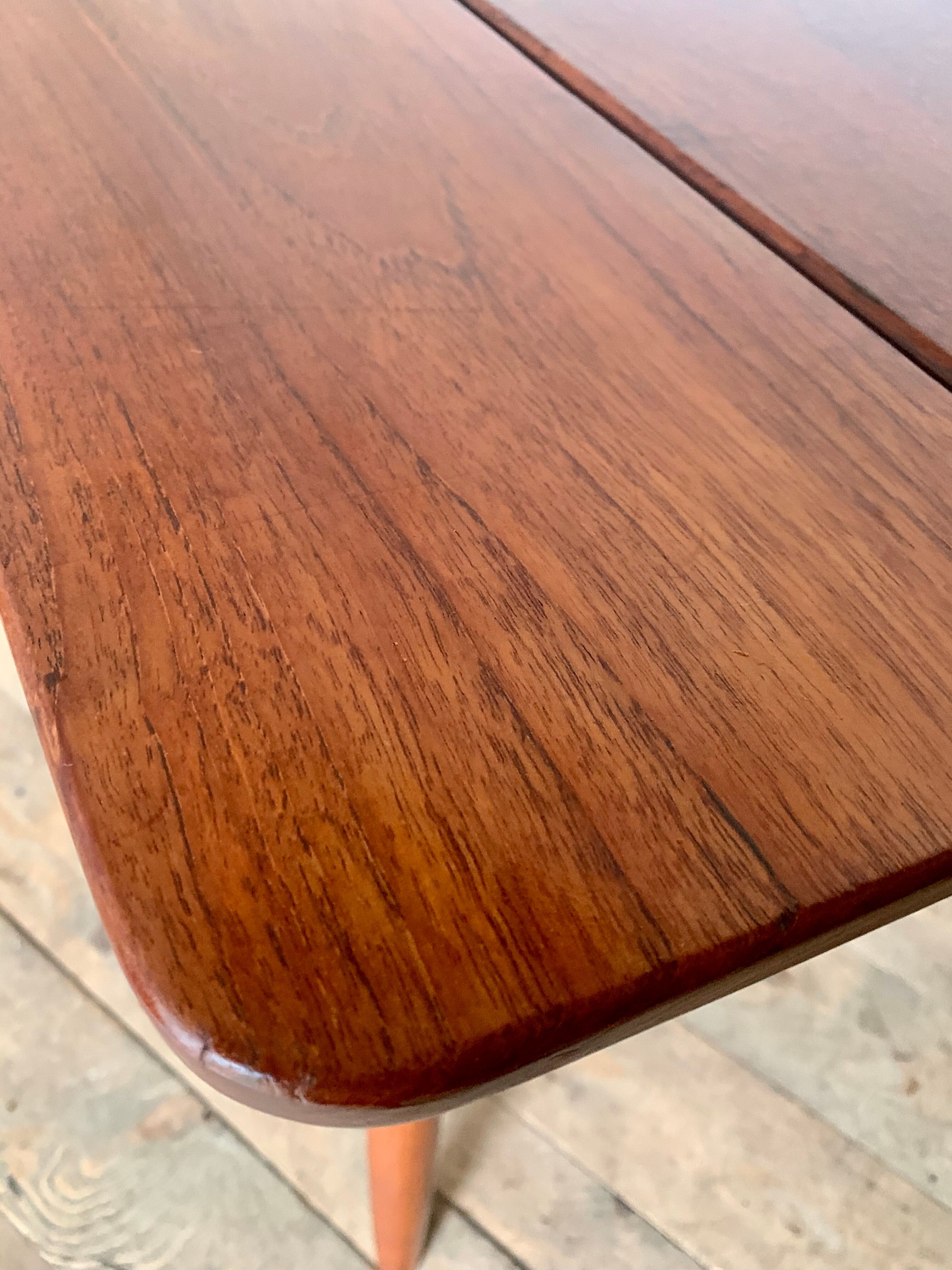 Ercol vintage solid teak stool