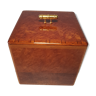 Hermés wooden box in elm magnifying glass 2 compartments