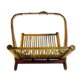 Ancient bamboo magazine holder