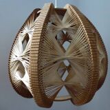 Hanging wood braided yarns Scandinavian design 60-70