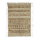 Tapis turc unique fait main en laine beige, 203 cm x 295 cm