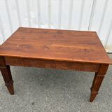 Art Deco table sculpted in solid wood