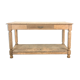 Antique bleeched oak drapers table 19th century