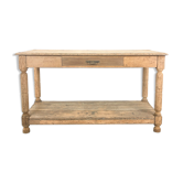 Antique bleeched oak drapers table 19th century