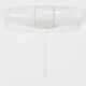 White double wall lamp Bauhaus Wilhelm Wagenfeld, Linder Germany, 1950s