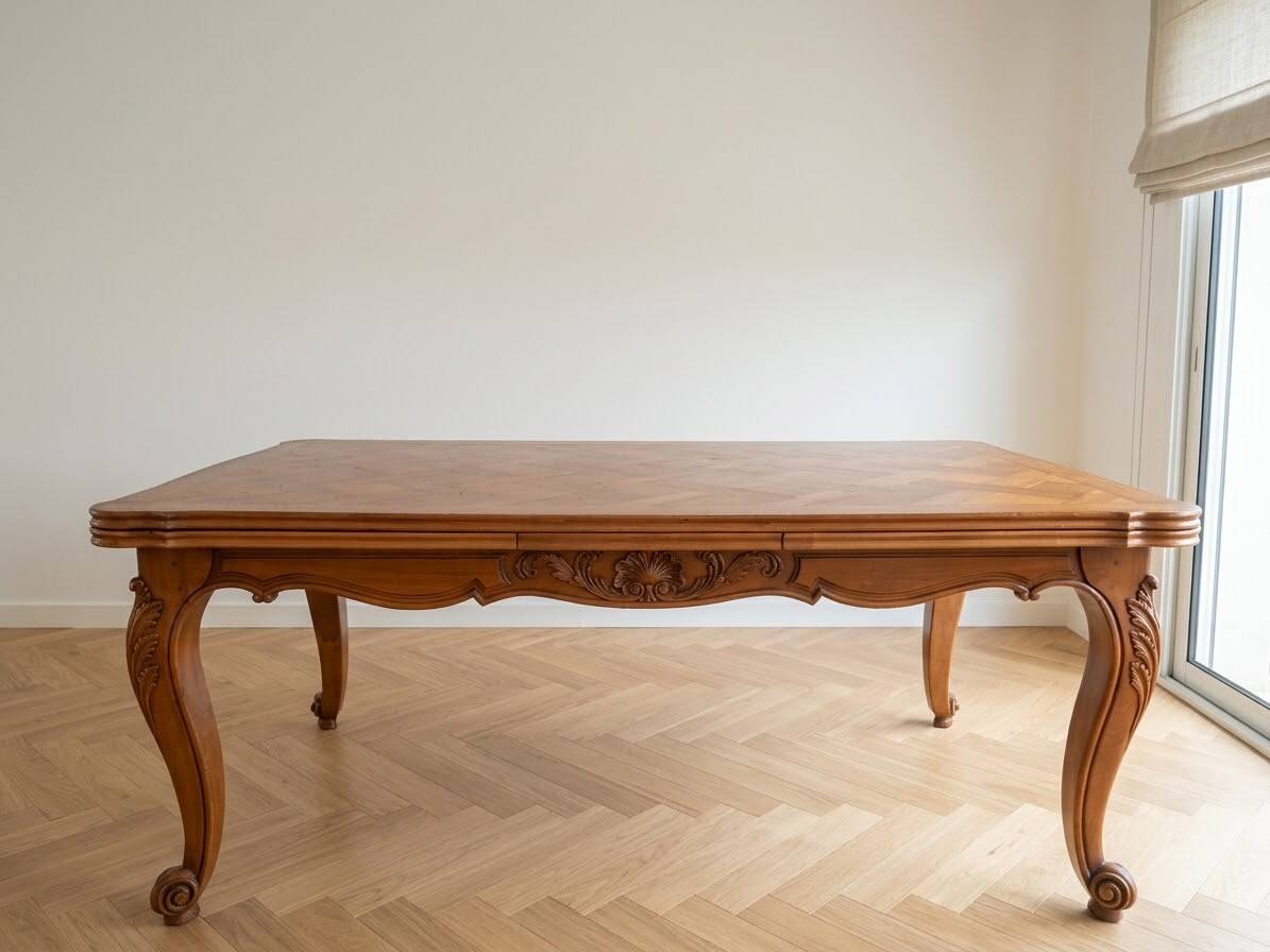 Solid cherry wood table