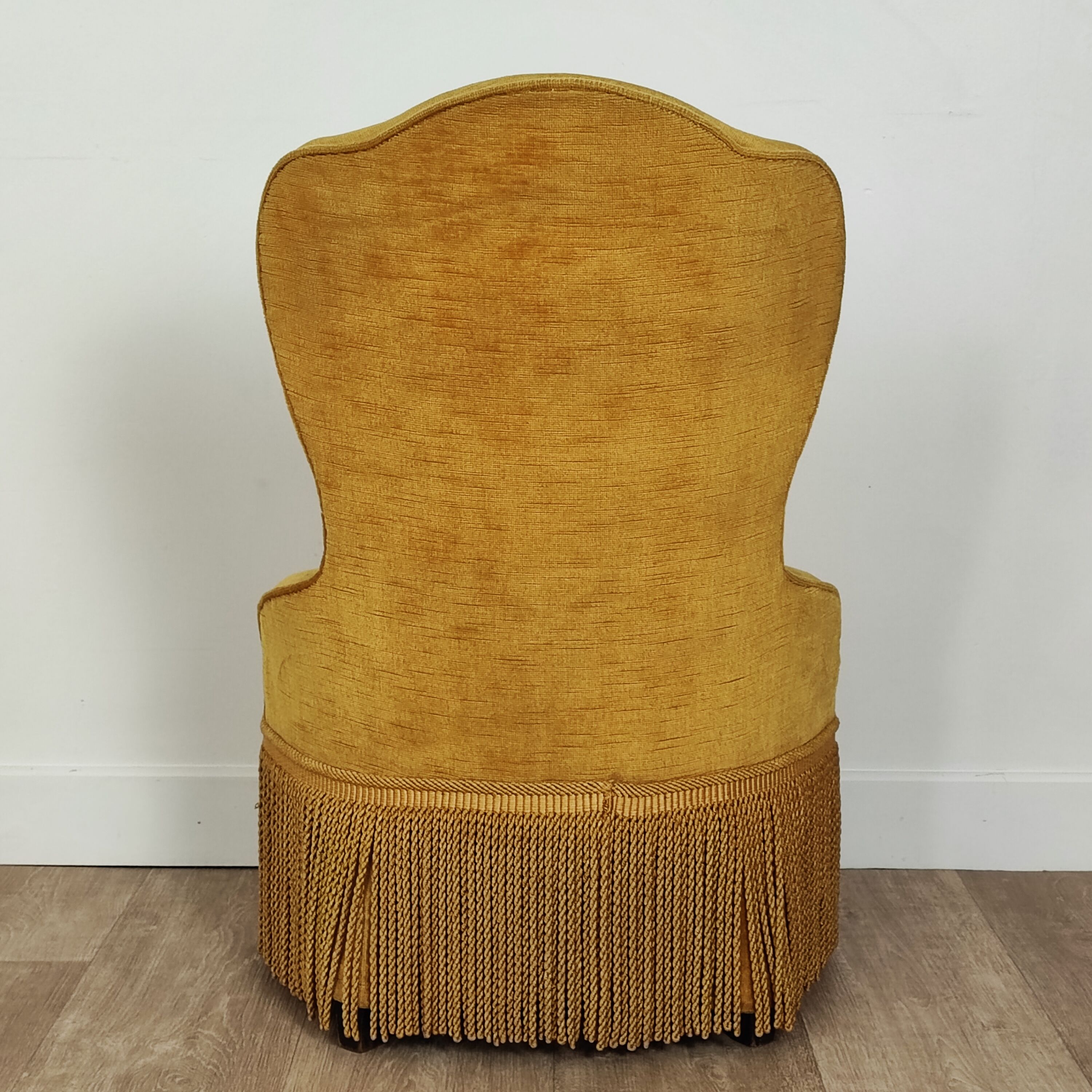 Velvet toad easy chair