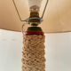 Vintage lamp with braided cord and textured shade – 1960s/70s