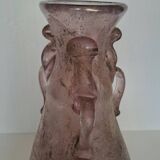 Large Murano scavo glass vase h 37 cm