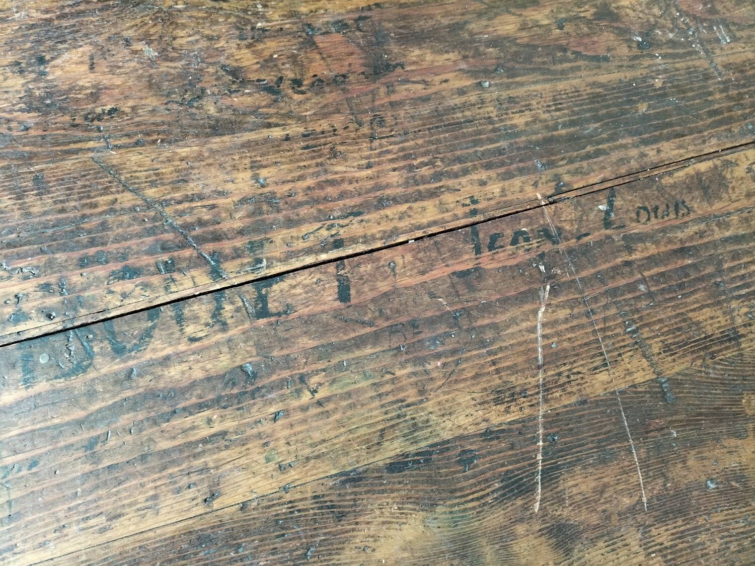 Antique trunk from the late 19th century