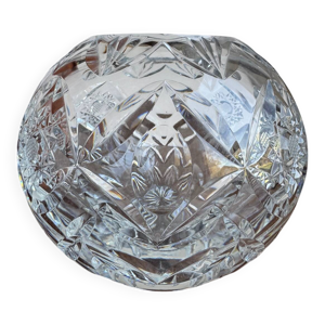 Vase boule en cristal