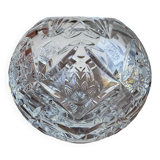 Cut crystal round vase – circa 1950