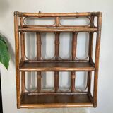 Bamboo wall shelf 1960s/70s