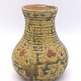 Stoneware vase signed Pierre Lion, Saint-Amand-en-Puisaye.