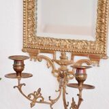 19th century bronze wall mirror