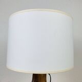 Brutalist gouged wood lamp