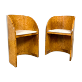 Ensemble de deux fauteuils baignoire art déco