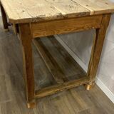 Genuine old farmhouse table stripped and varnished