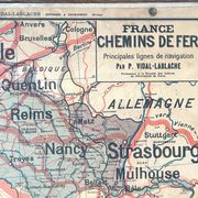 Old Vidal-Lablache map 7, Mézières, T41, 1900 - France Trains
