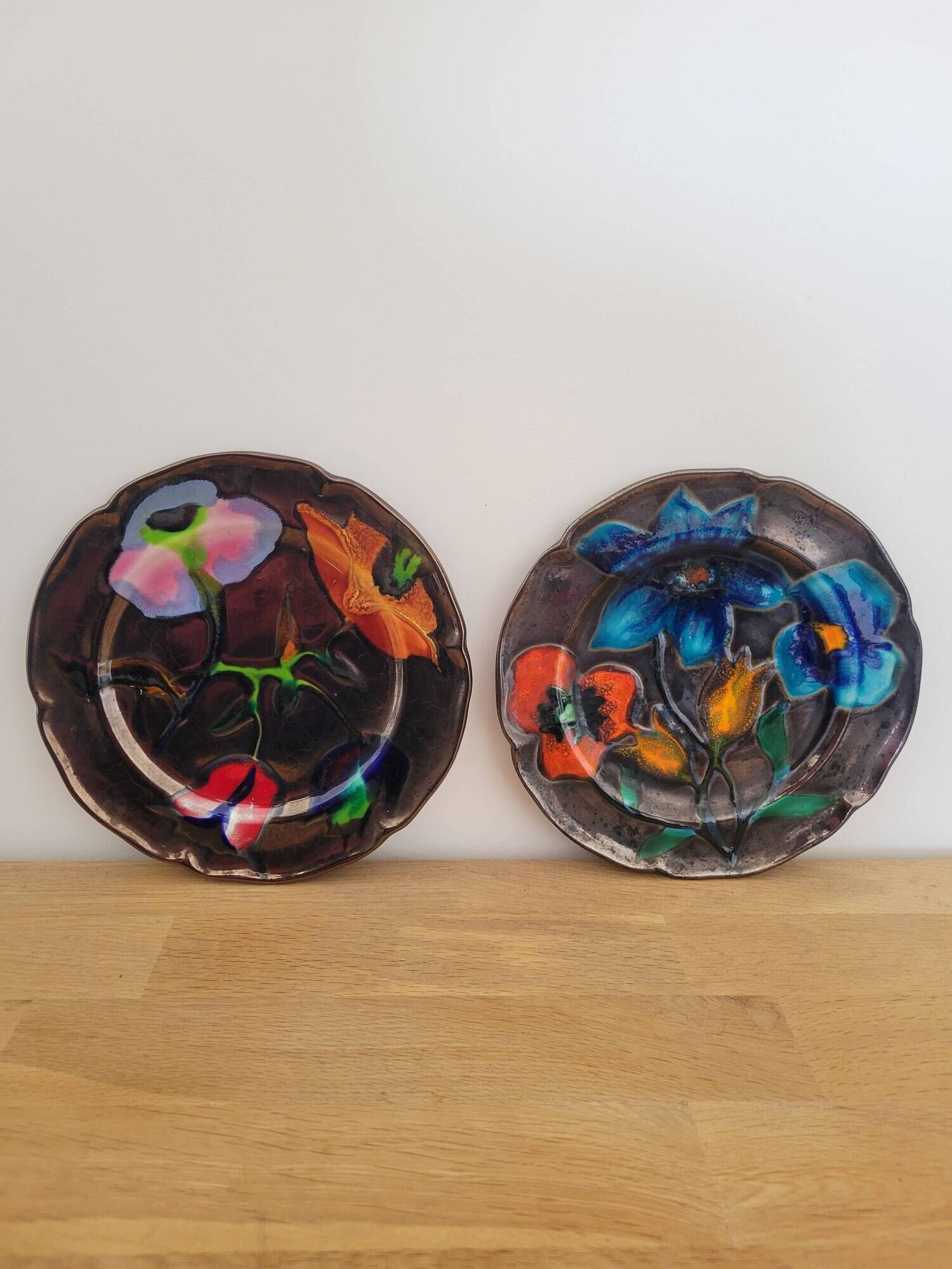 Pair of ceramic plates Ricard 0. Sprouk 60s
