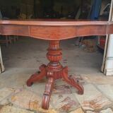Table guéridon violoné acajou epoque xix°