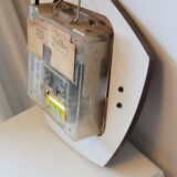 Vintage wall clock in electric smi formica with date