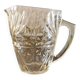 Pichet vintage en verre moulé