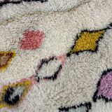 New Moroccan Berber rug M'rirt – 200x300 cm – Multicolored diamonds
