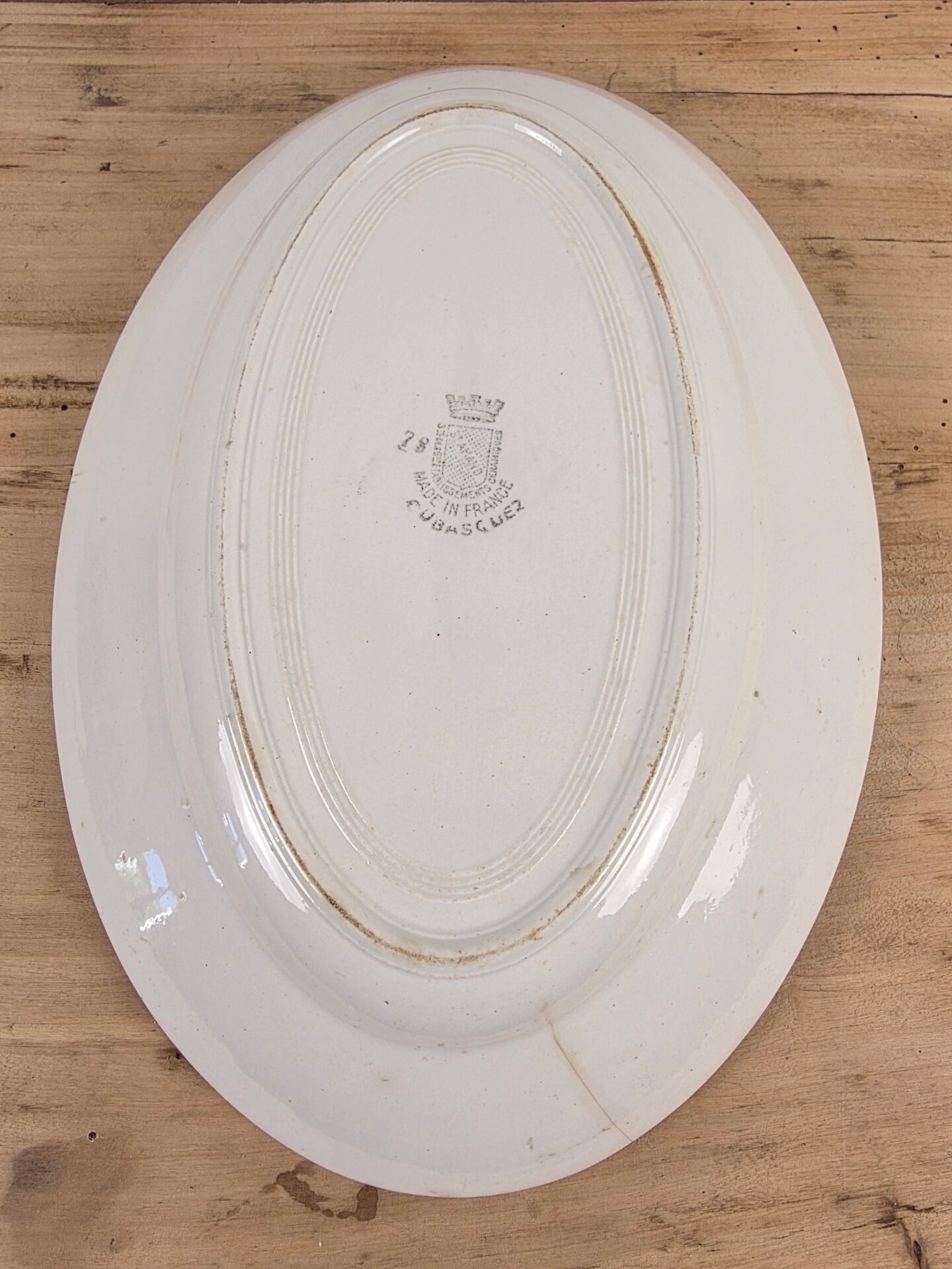 Oval presentation dish Lou Basquez manufacture Saint-Amand