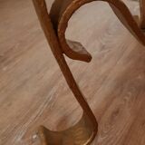 Gold iron and glass coffee table