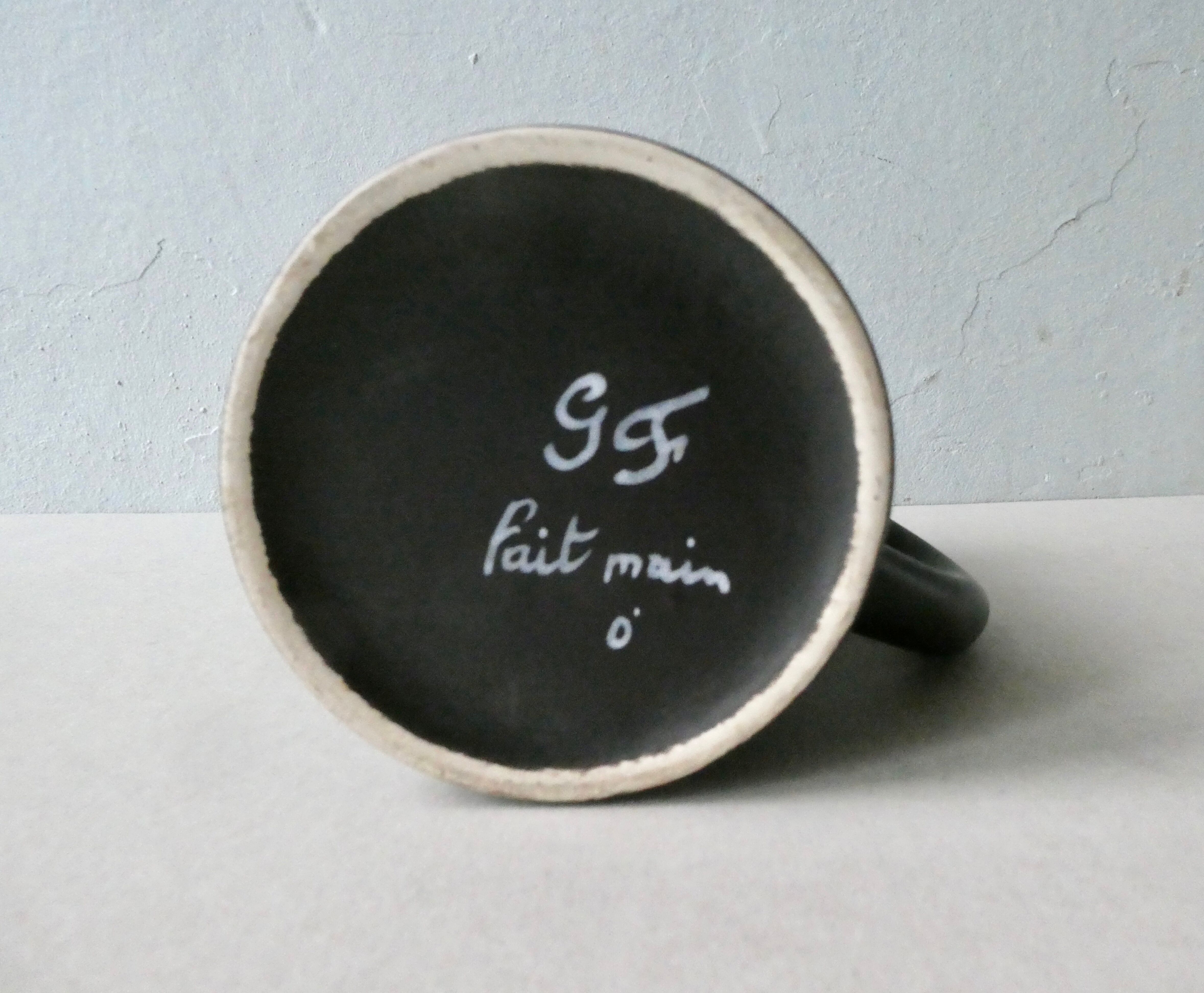 Ceramic mug Cap Gris Nez by Gabriel Fourmaintraux, 50s