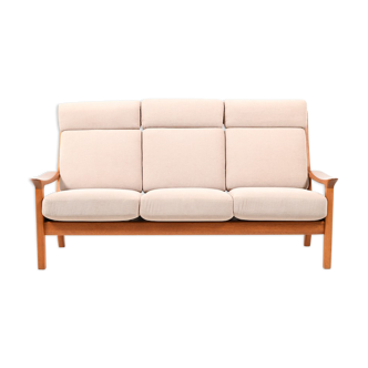 Danish Highback 3-Seater Sofa by Jens-Juul Christensen