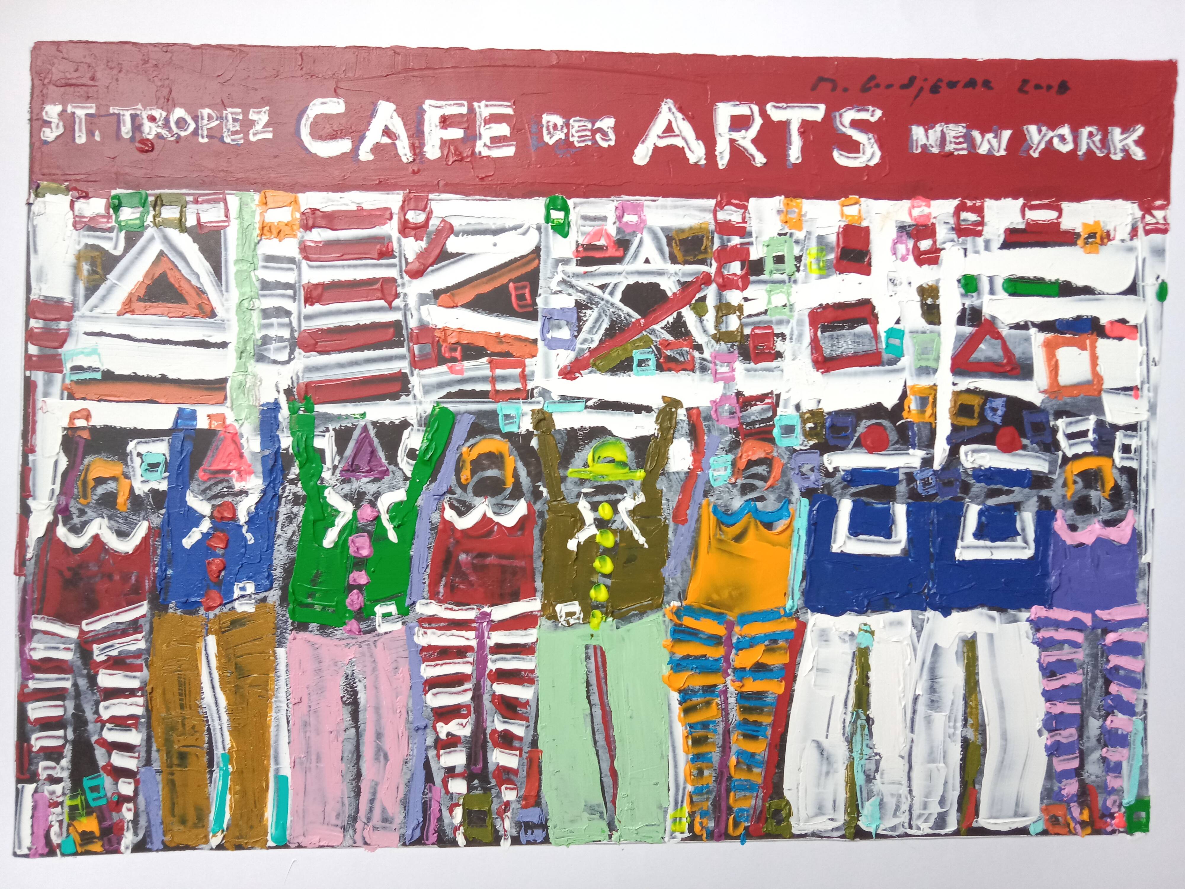 Café des Arts Saint-Tropez Signed Michel Godjevac