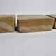 Set of three soft stone jewellery boxes decorated with traditional Tuareg motifs