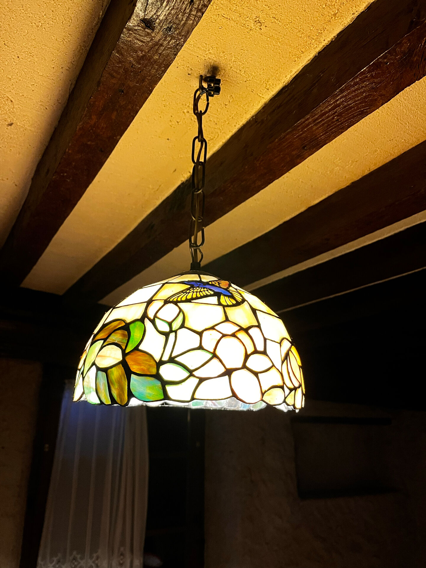 Suspension et applique style Tiffany