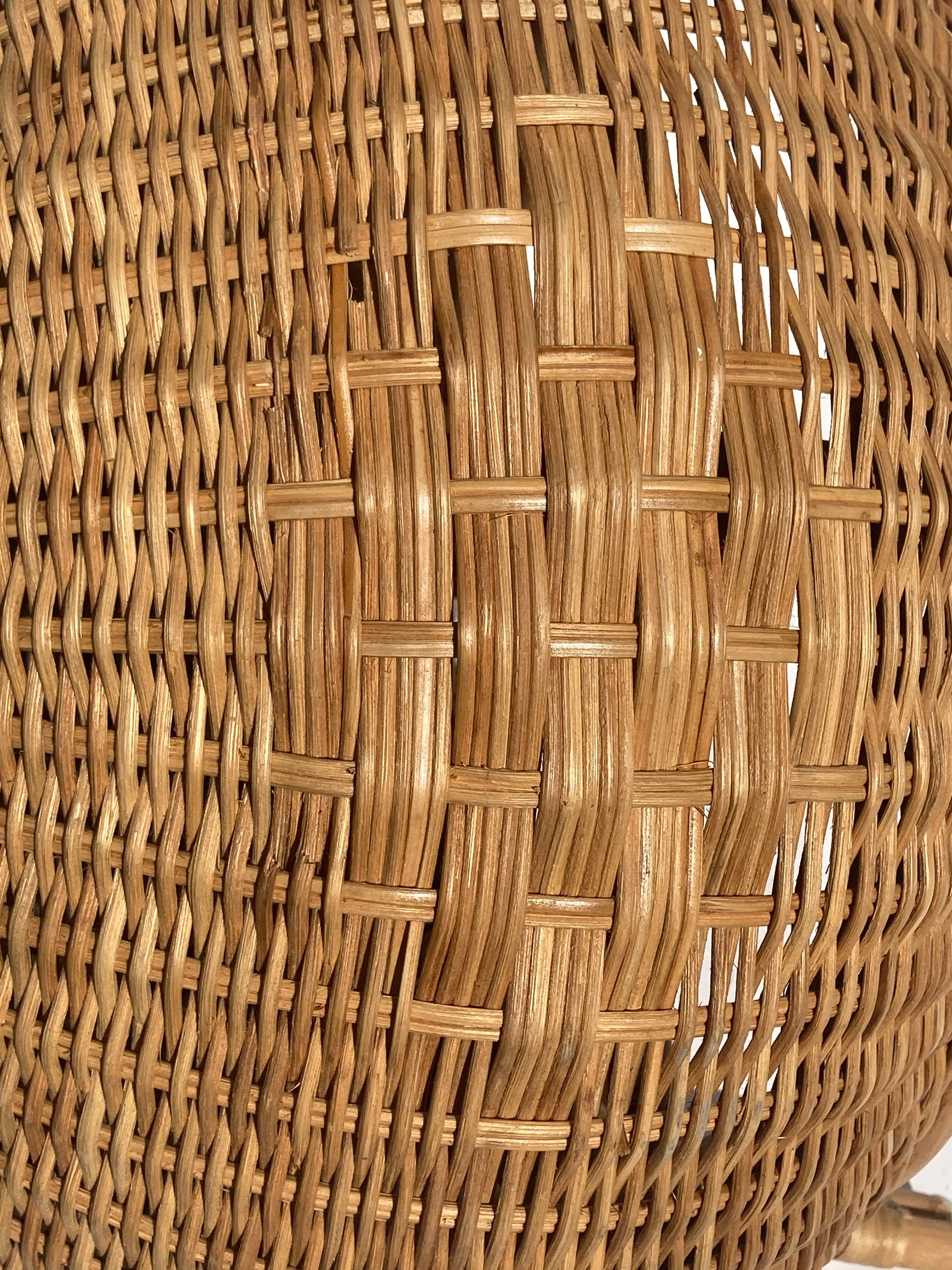 Rattan wicker stool