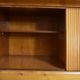 Mid-century living room furniture in ash wood with suspended parts