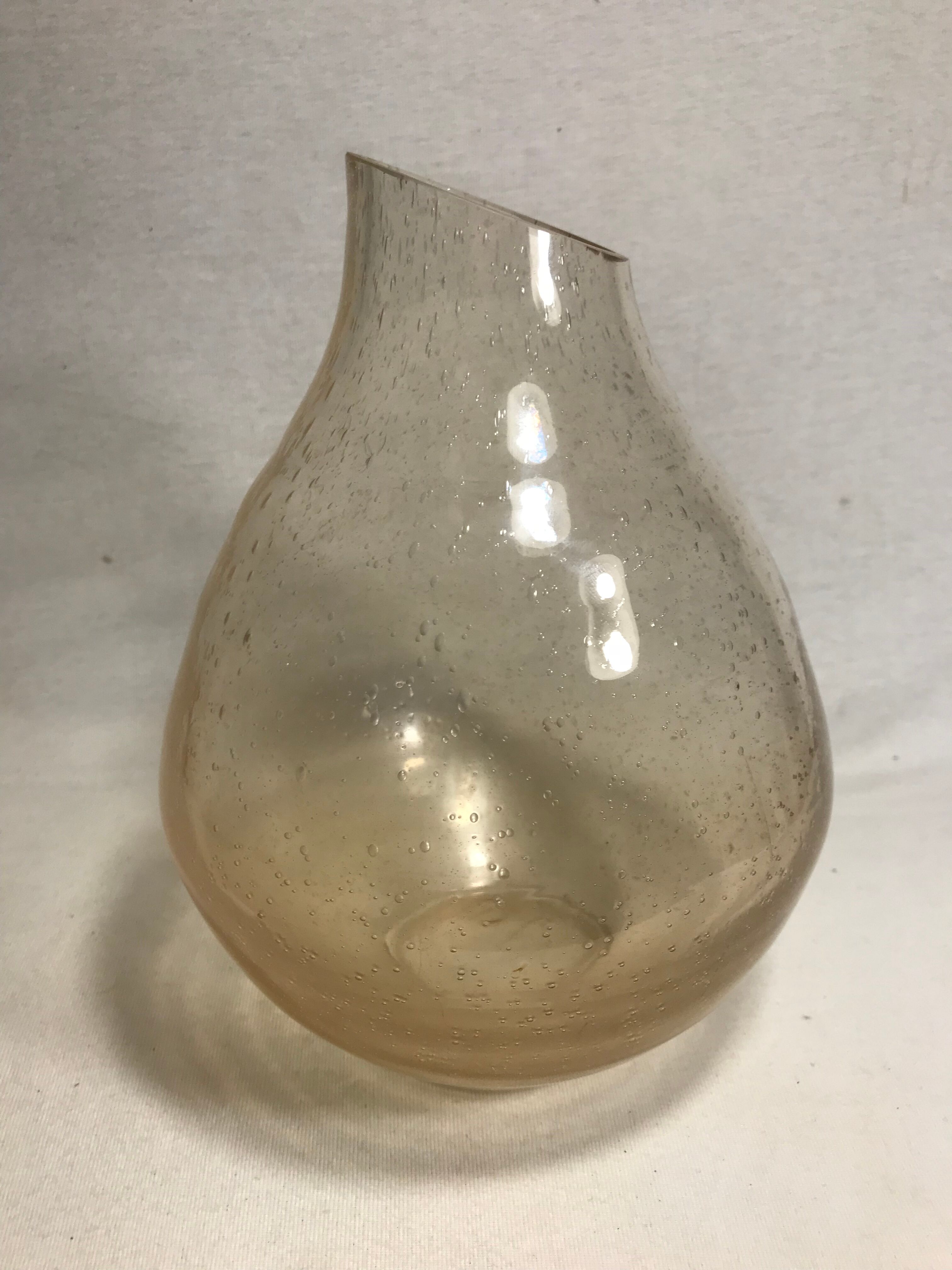 Old bubble glass vase 70