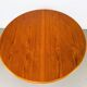 Danish Round Teak Dining Table with Extensions by Gudme Møbelfabrik, 1970s