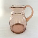 Rosé glass pitcher
