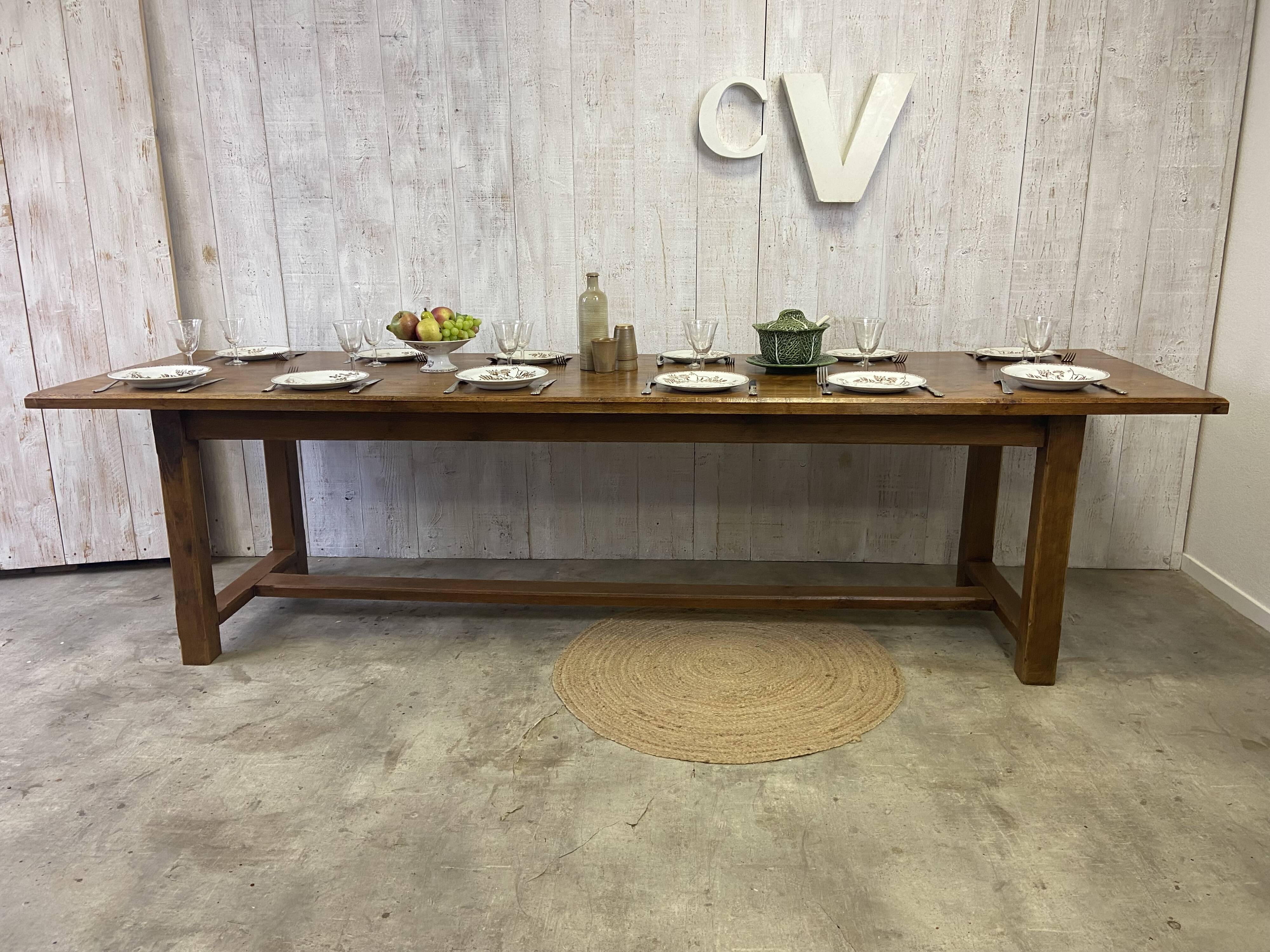 Table de ferme 280x77cm