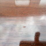 Mim table or large desk in rosewood and veneer Circa 1980
