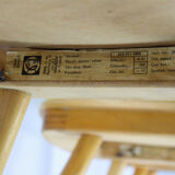 Set of 4 vintage wooden dining chairs from Ton 1960s