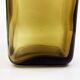 3 molded amber glass pharmacy bottles • Bakelite stoppers • 1950